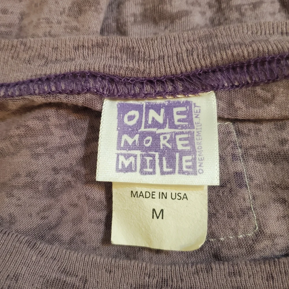 One More Mile Women's‎ Purple Girls Kick Butt Long Sleeve T-Shirt Medium